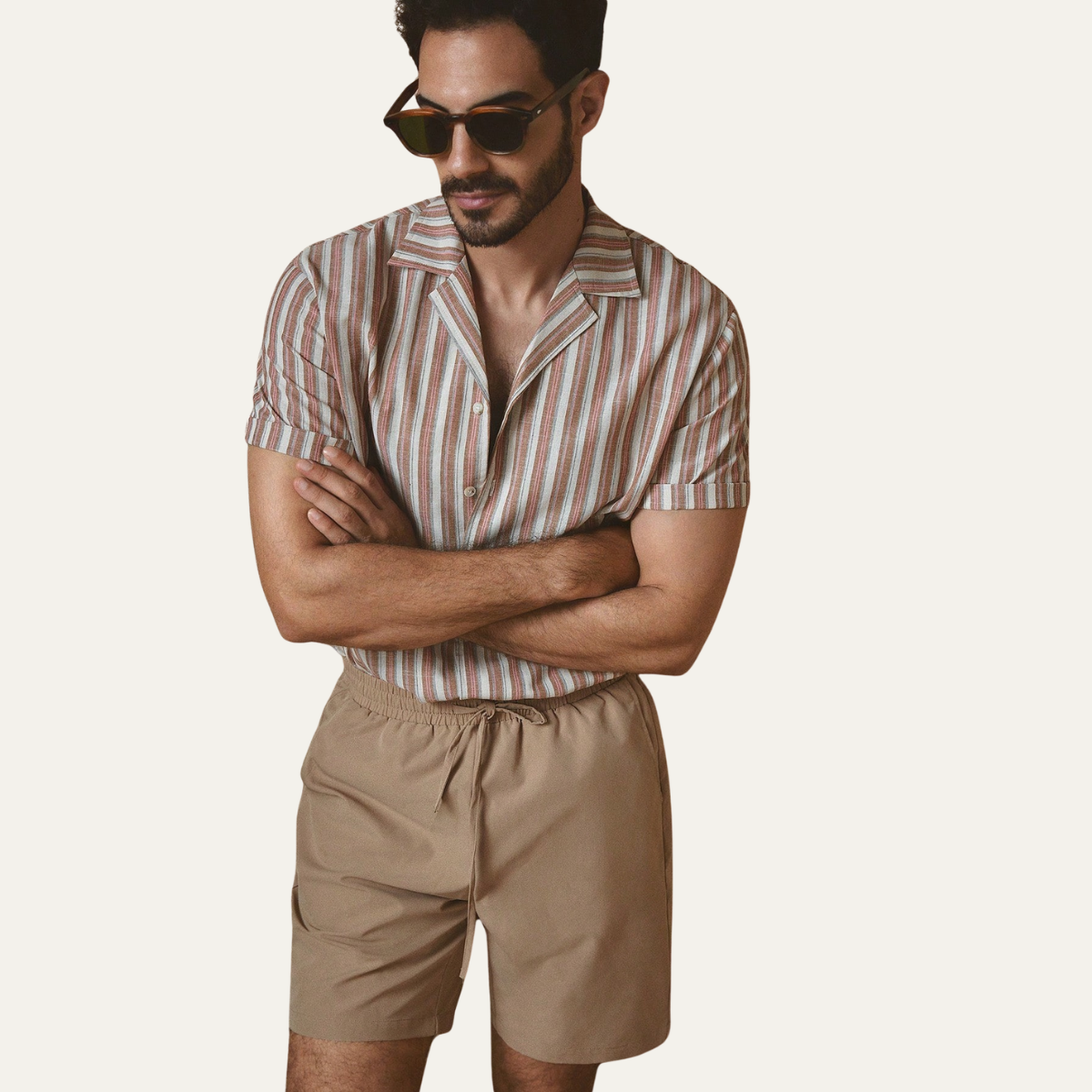 The Stirling Men’s Casual Striped Button Up Shirt