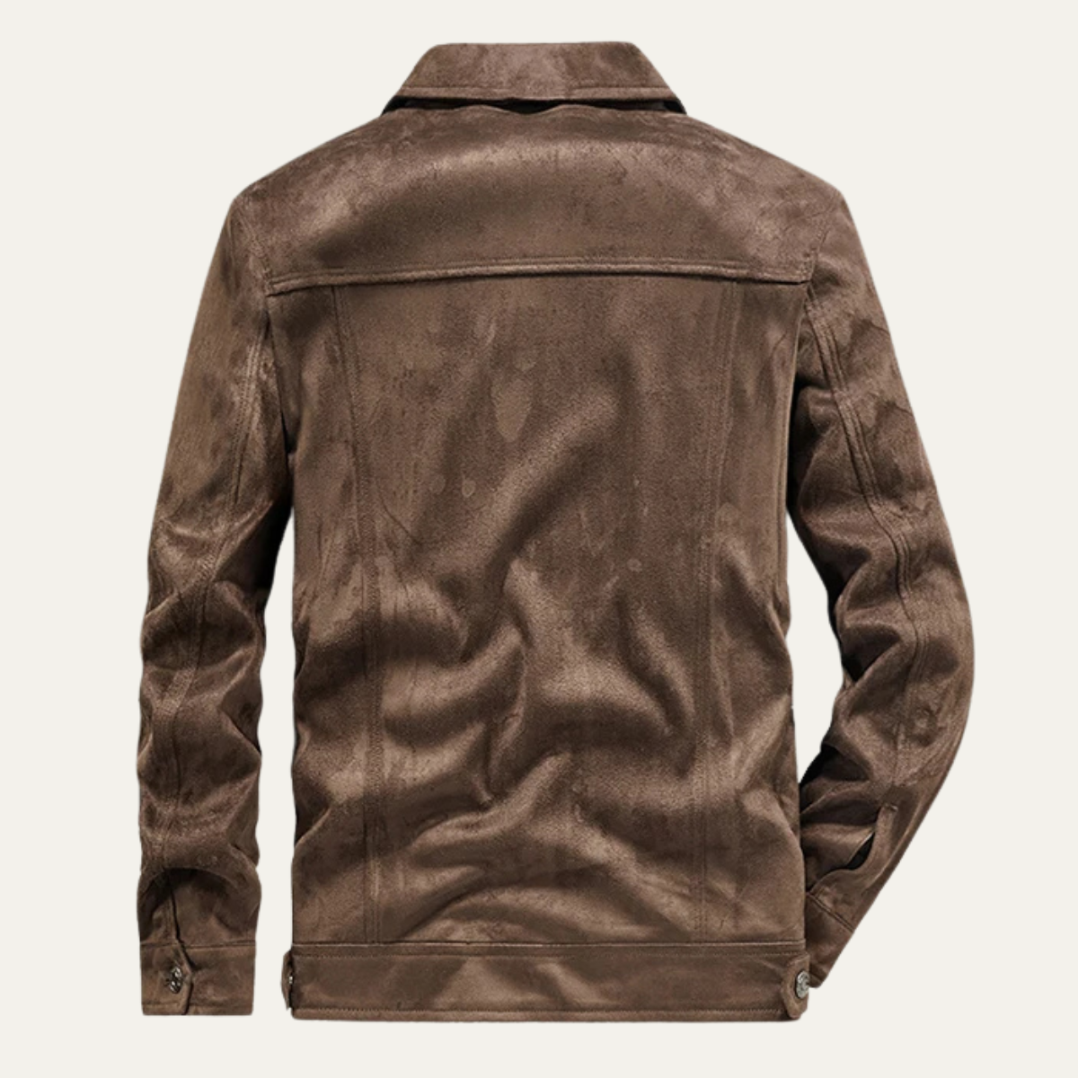 Men’s Casual Suede Cargo Jacket