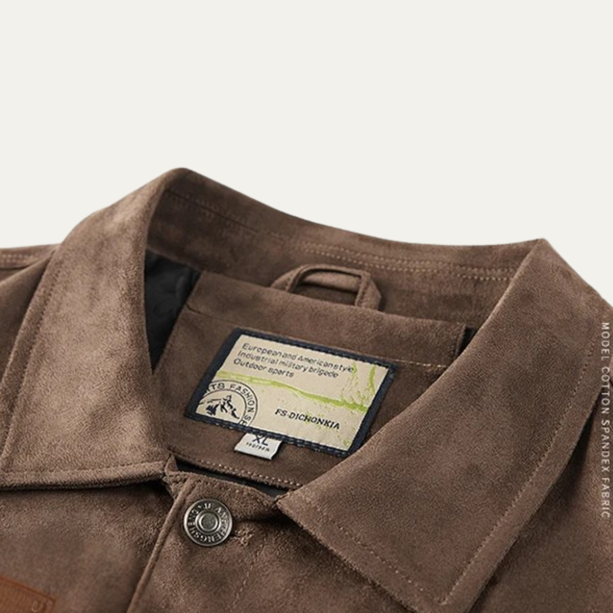Men’s Casual Suede Cargo Jacket