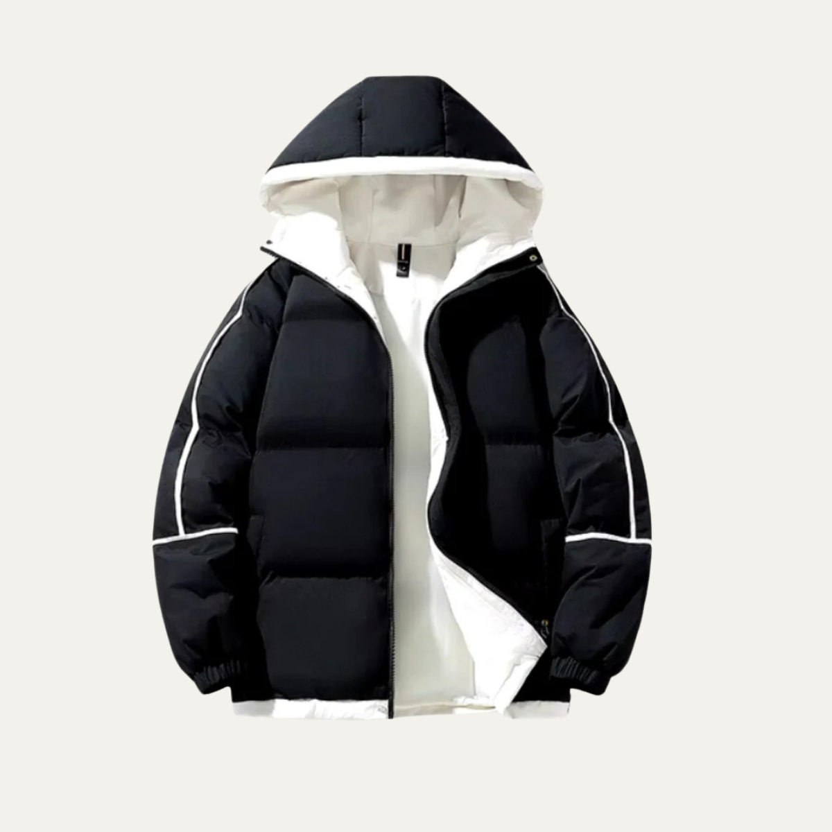 Luxury Hooded Winter Coat: The London Men's Waterproof Puffer Jacket