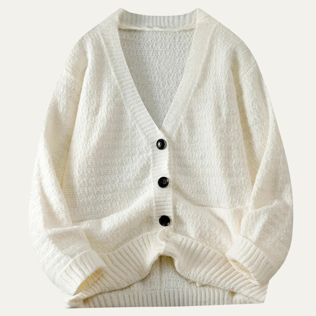 Men's V Neck Knit Button Up Cardigan