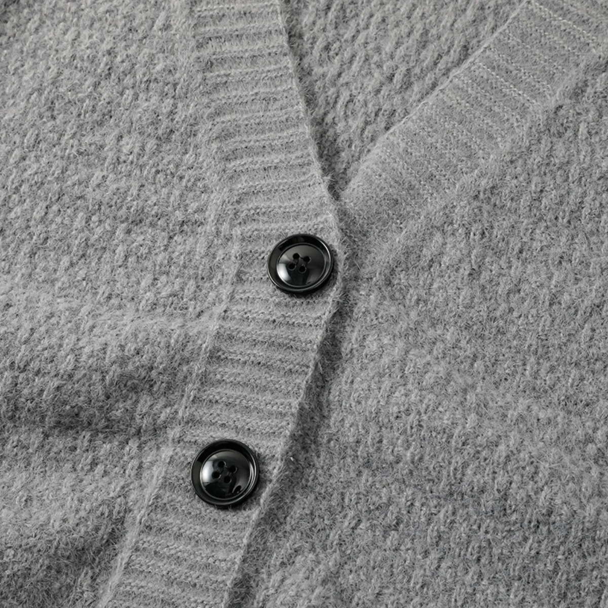 Men's V Neck Knit Button Up Cardigan