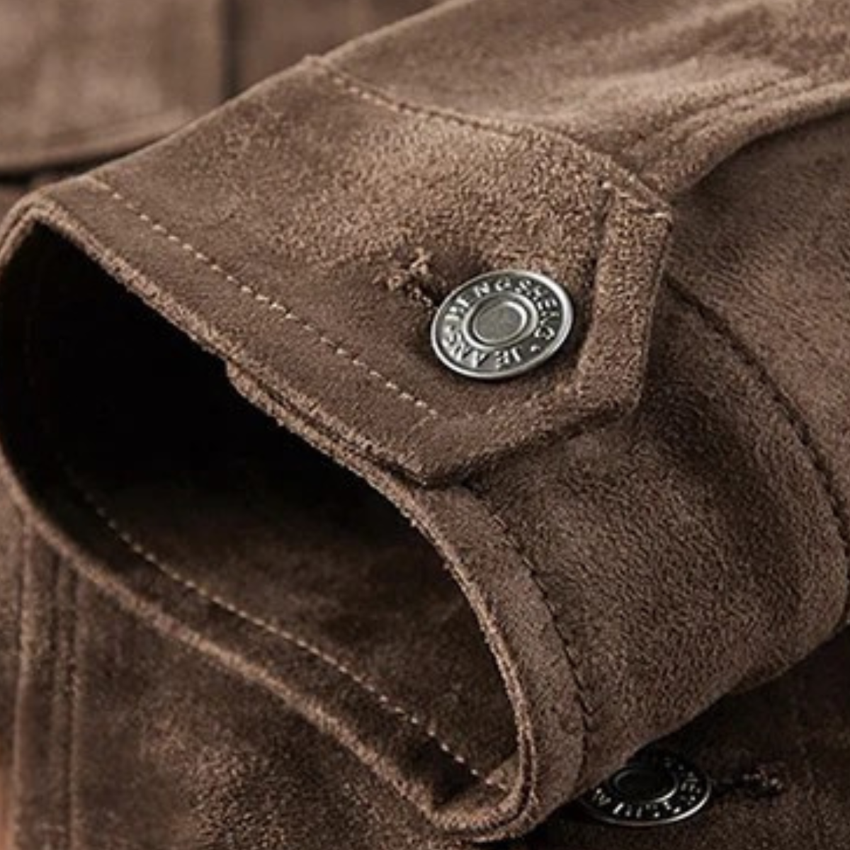 Men’s Casual Suede Cargo Jacket