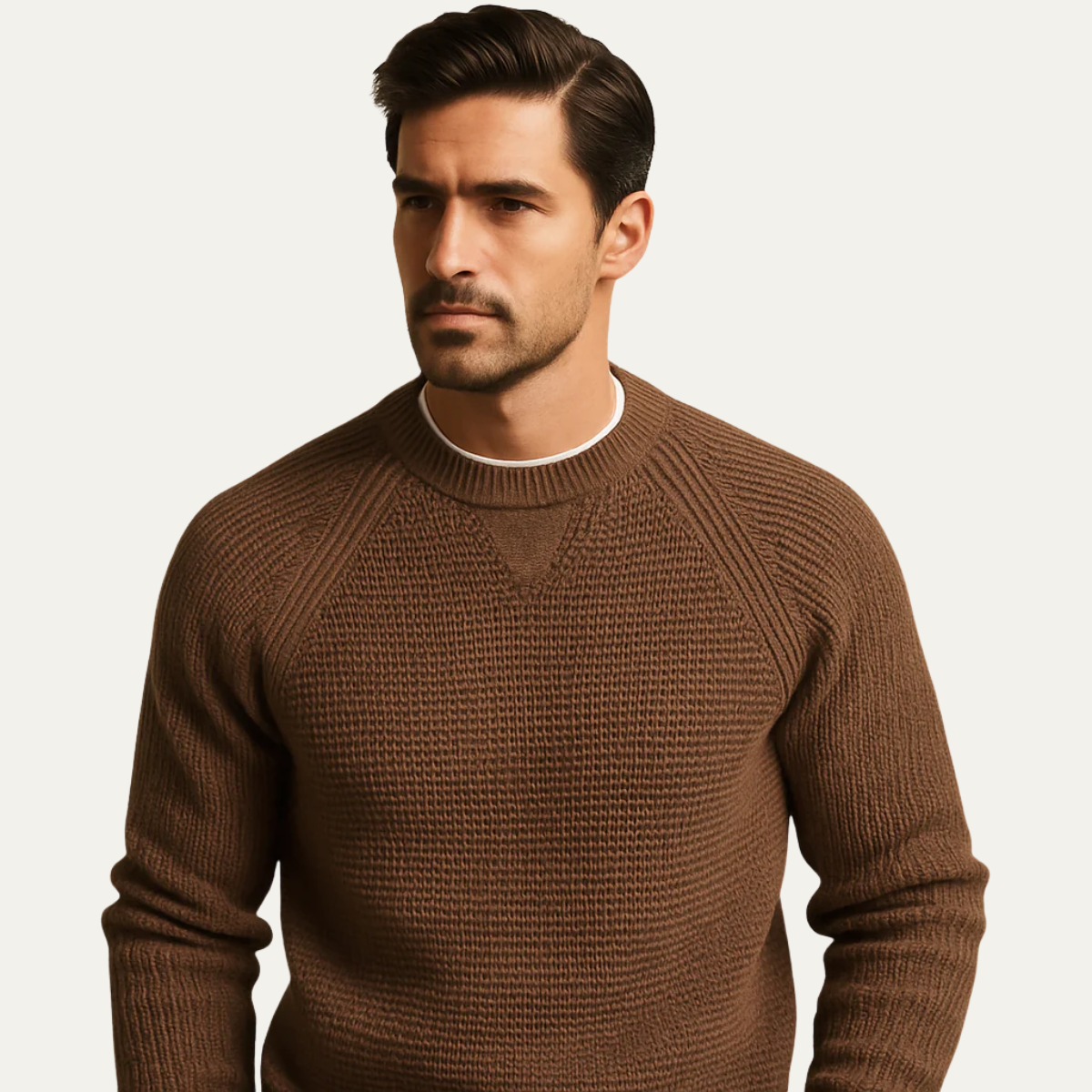 Men's Comfortable Knitted Cotton Jumper