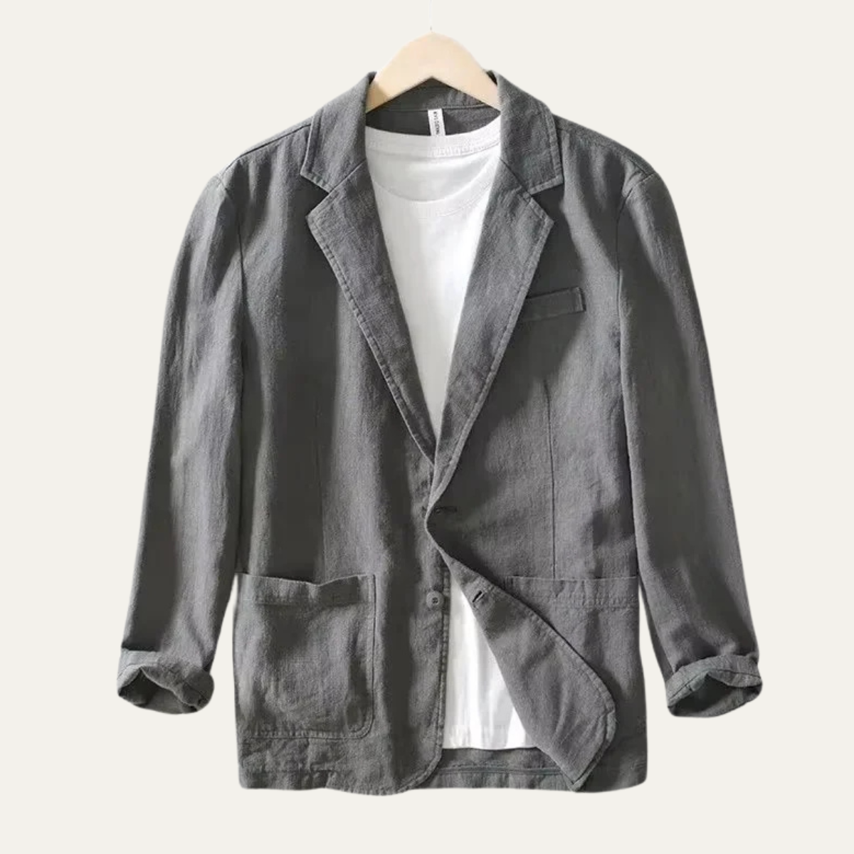 The Ridgewood Park Men’s Lightweight Casual Linen Cotton Blazer