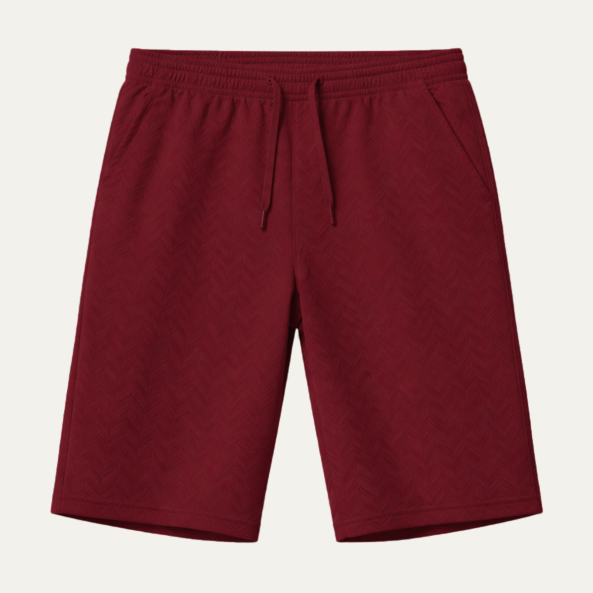 The Sorrento Men’s Textured Relaxed Fit Elastic Waist Drawstring Shorts