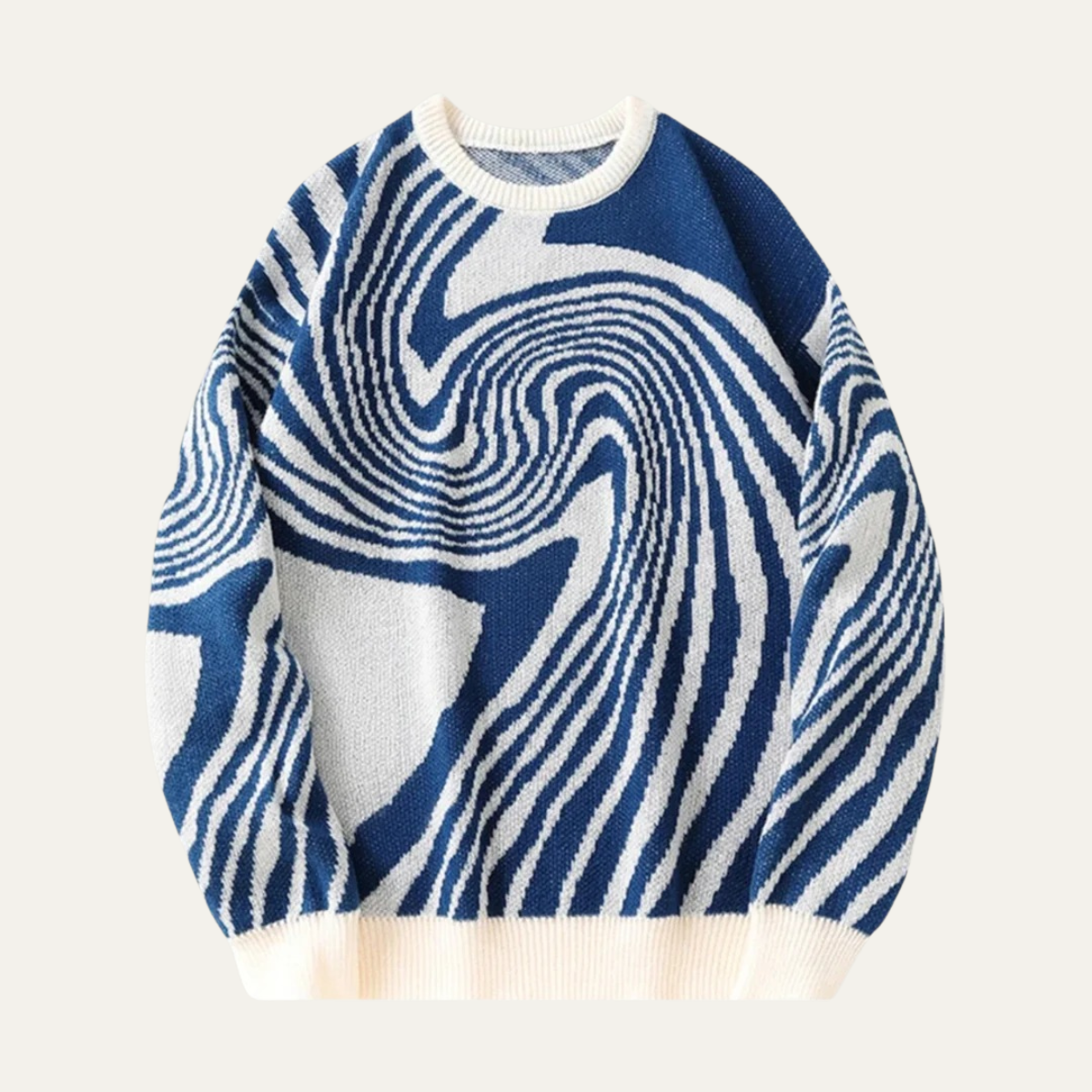 Men's Merino Wool Jumper - Premium Jacquard Knit