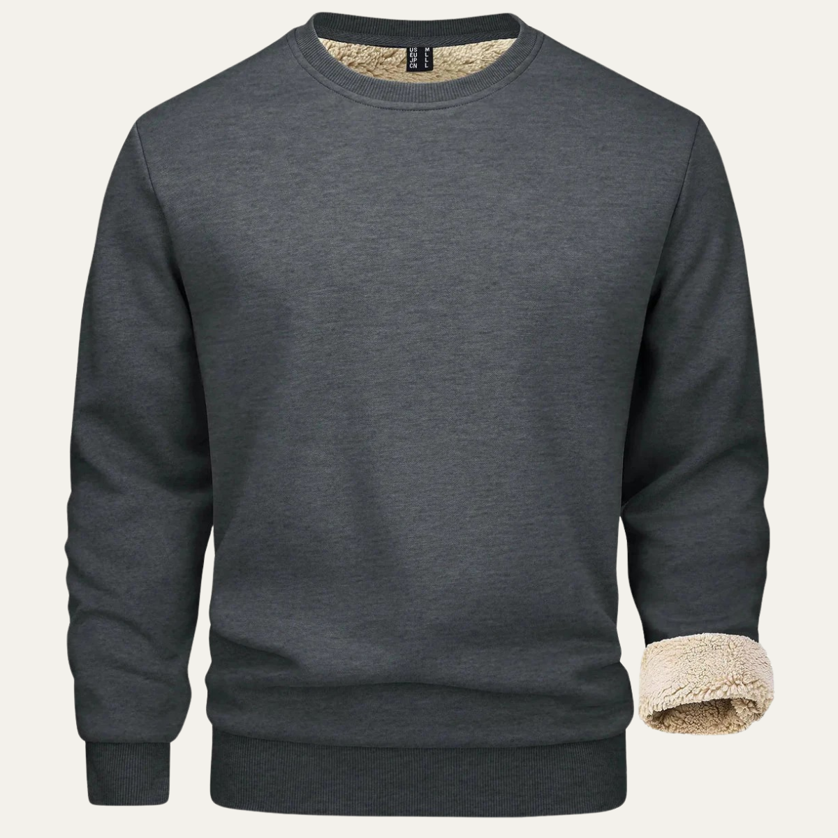 Men's Casual and Comfortable Fleece Lined Jumper
