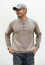 The Masham Men's Henley Knit Jumper with Button Neck