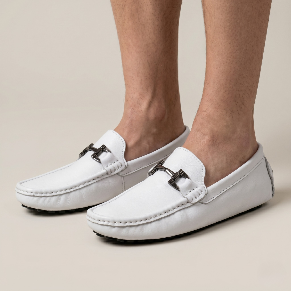 The Dover Men’s Leather Dress Loafers with Horsebit Detail