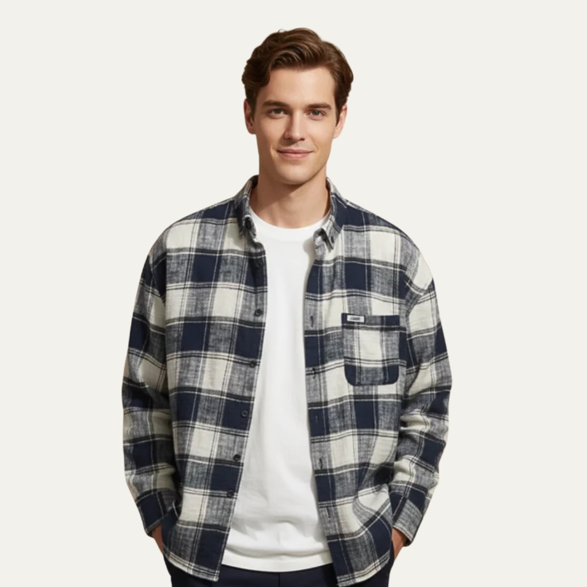 The Como Men’s Plaid Overshirt Jacket