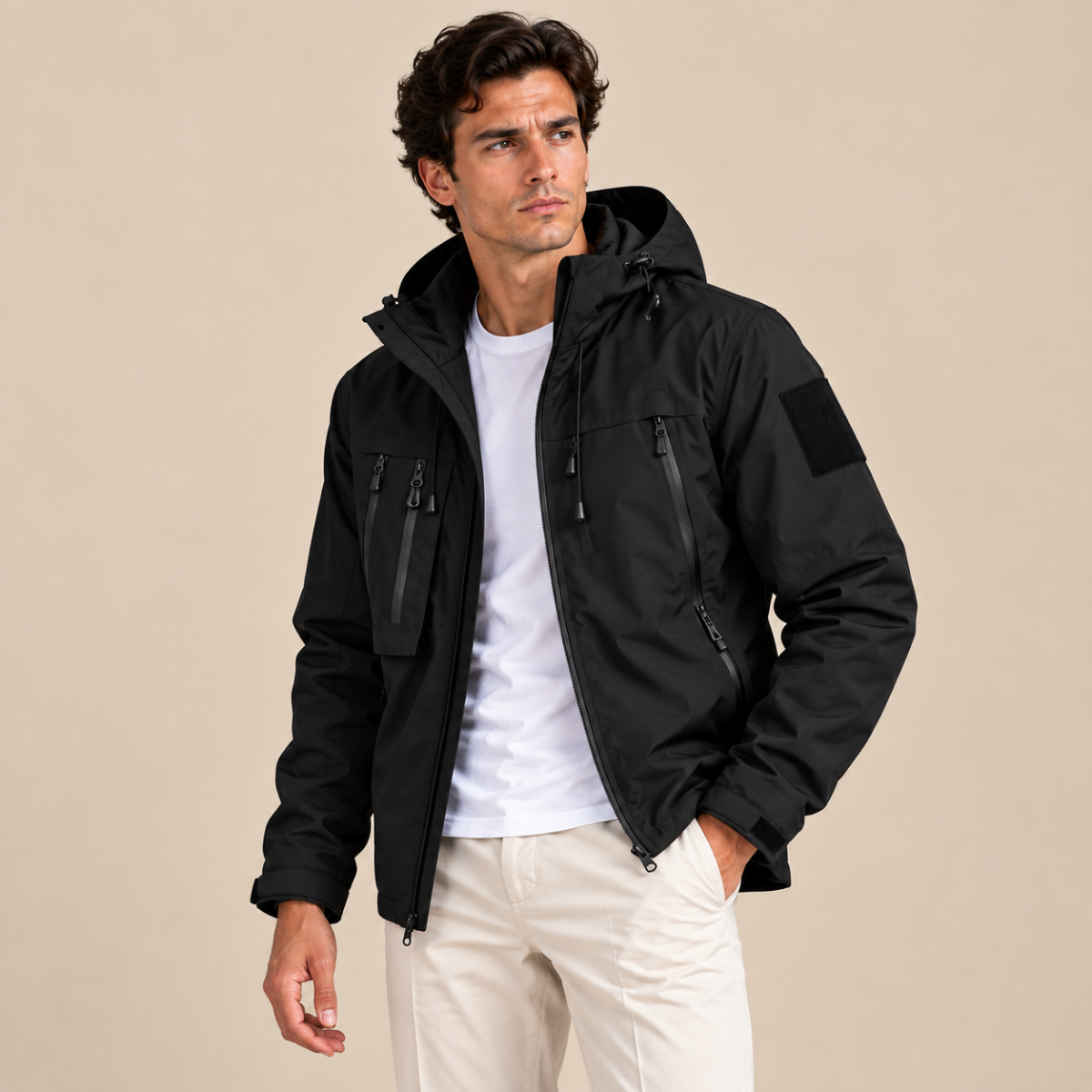 Men’s Lightweight Hooded Outdoor Jacket