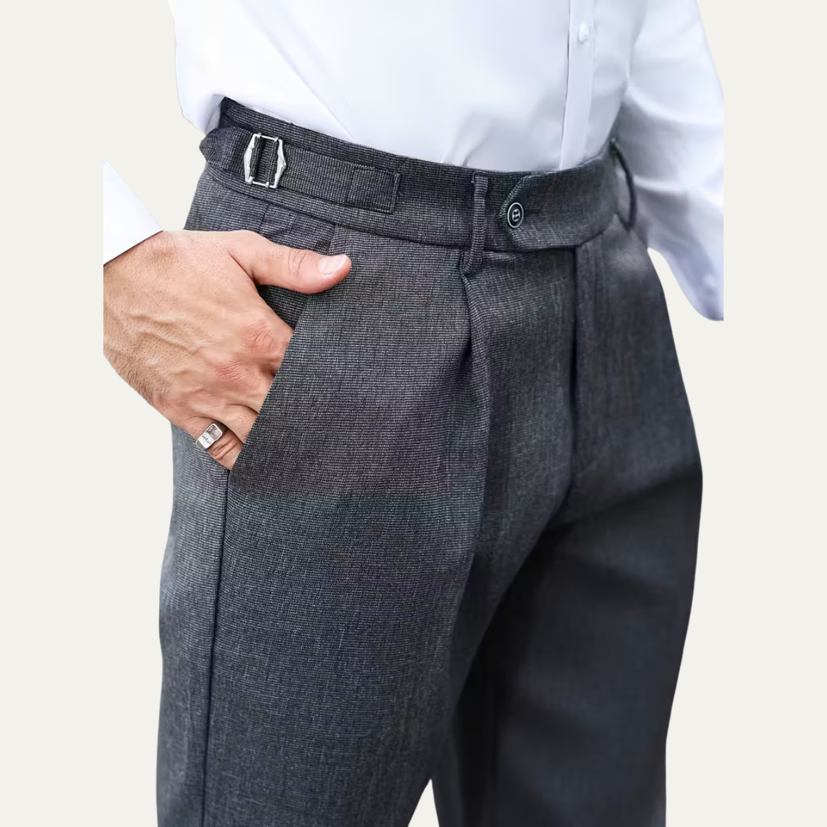 The Macedon Men’s Business Slim Fit Dress Trousers
