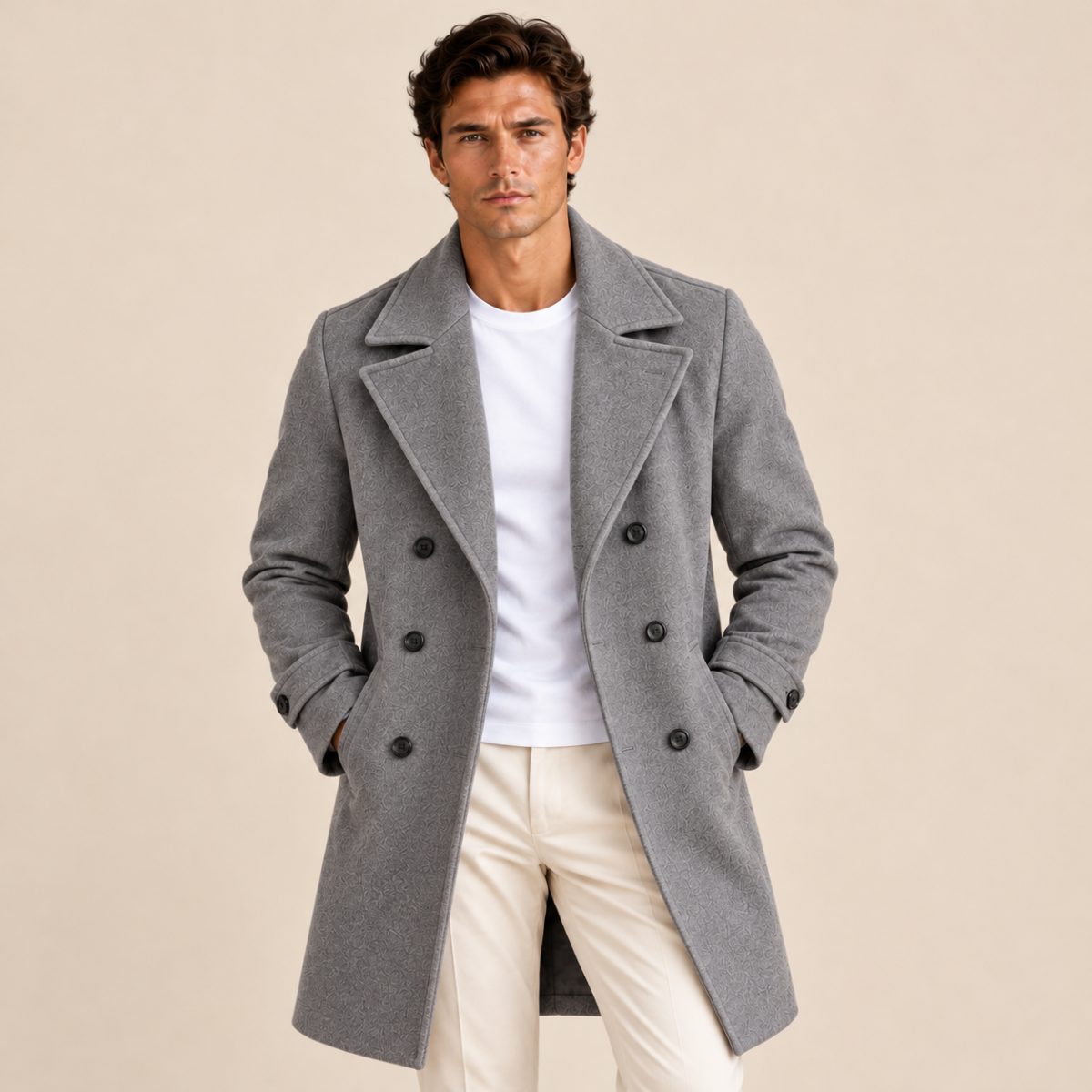 The Ambleside Men's Double Breasted Wool Overcoat