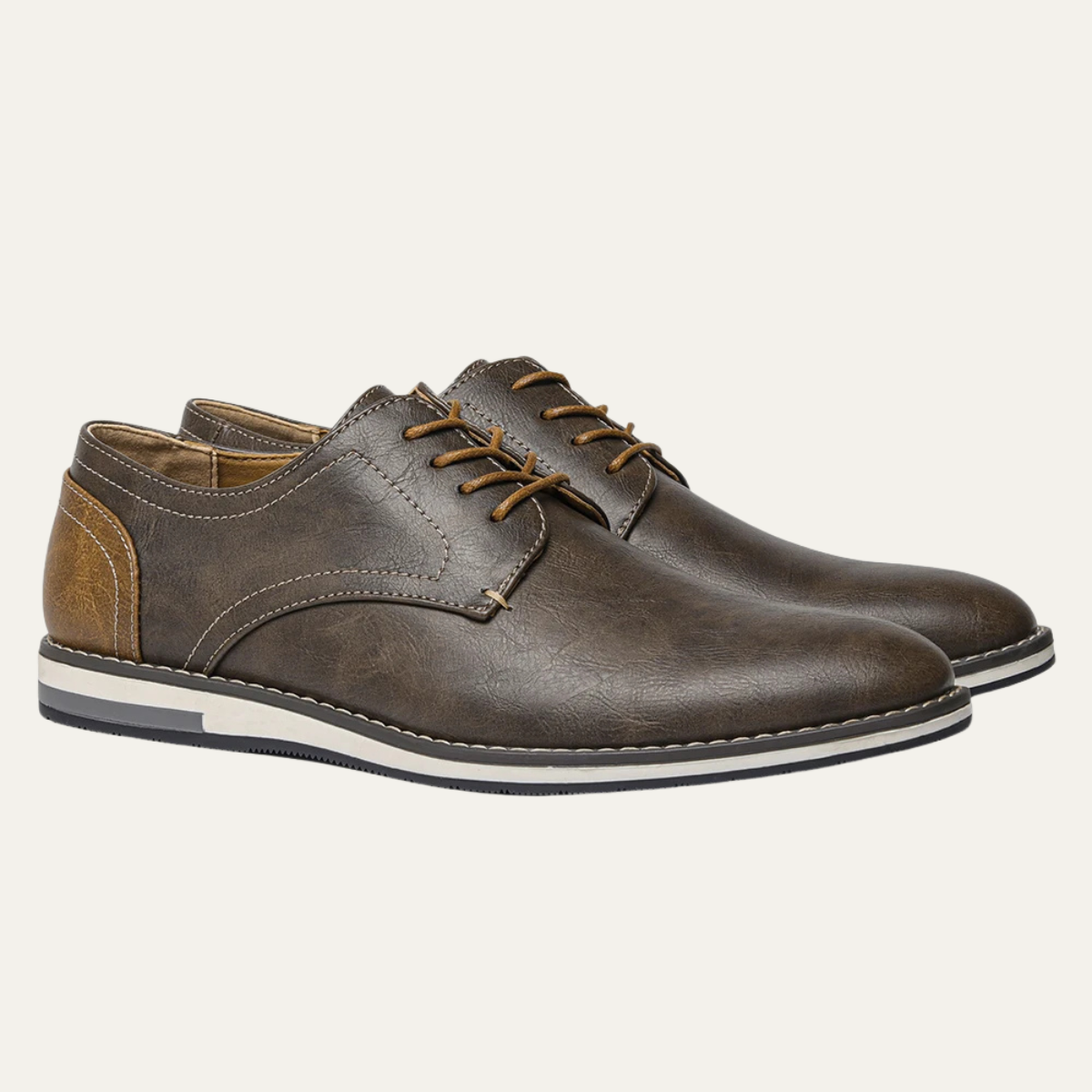 The Hartwell Men’s Two Tone Casual Oxford Leather Trainers