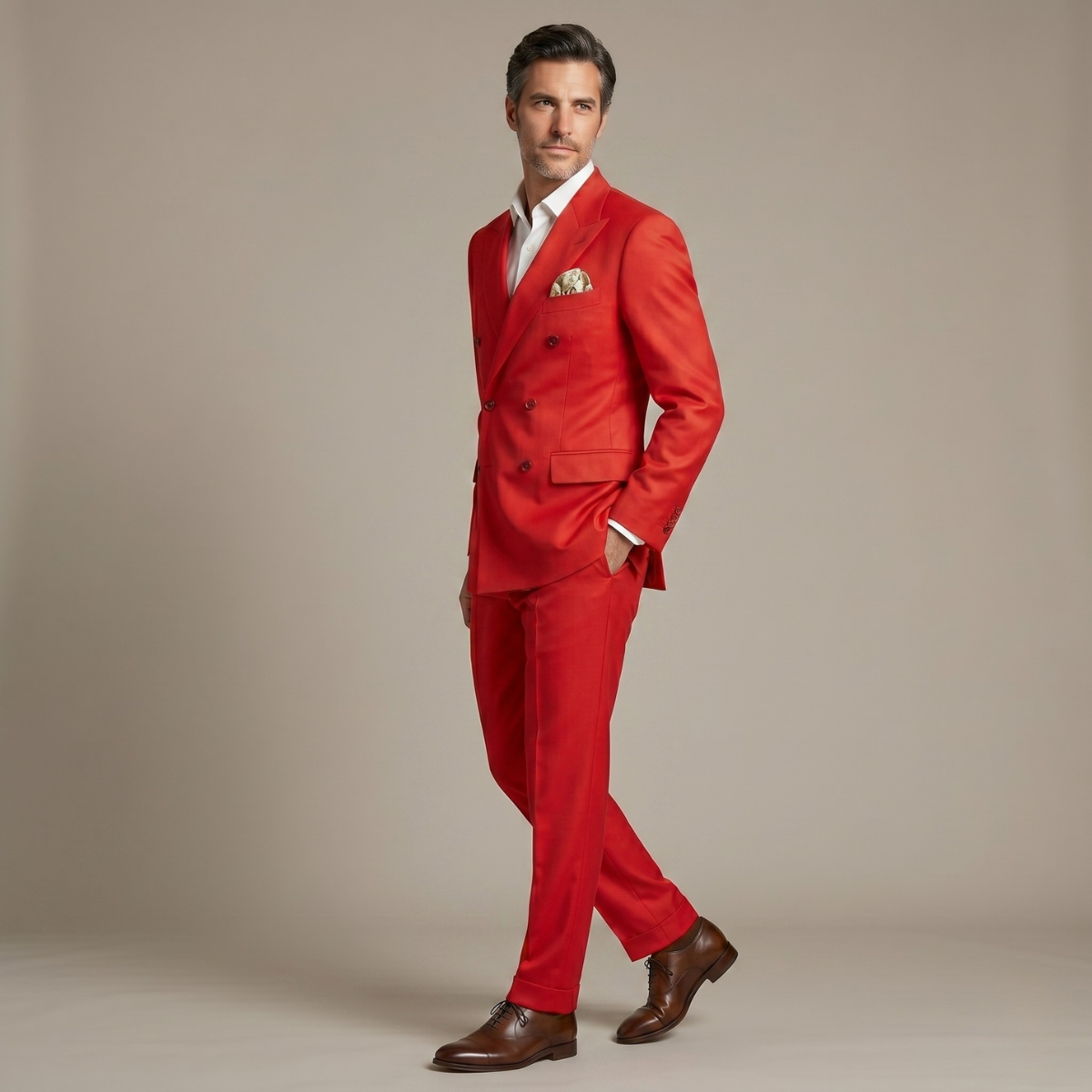 The Merano Men’s Double Breasted Suit – Elegant Formal Jacket and Trousers Set