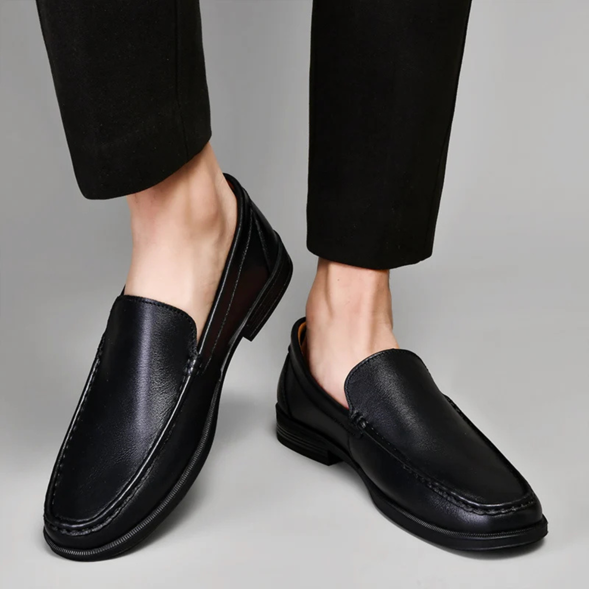 The Lecco Men’s Casual Trendy Leather Loafers