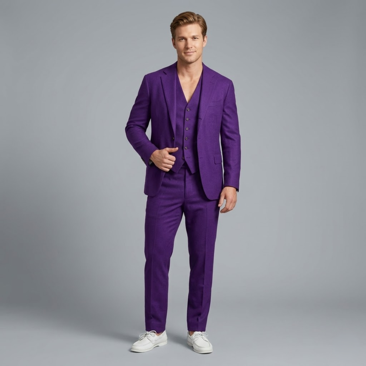 The Montalcino Men’s Luxury 3 Piece Set - Jacket, Gilet & Trousers