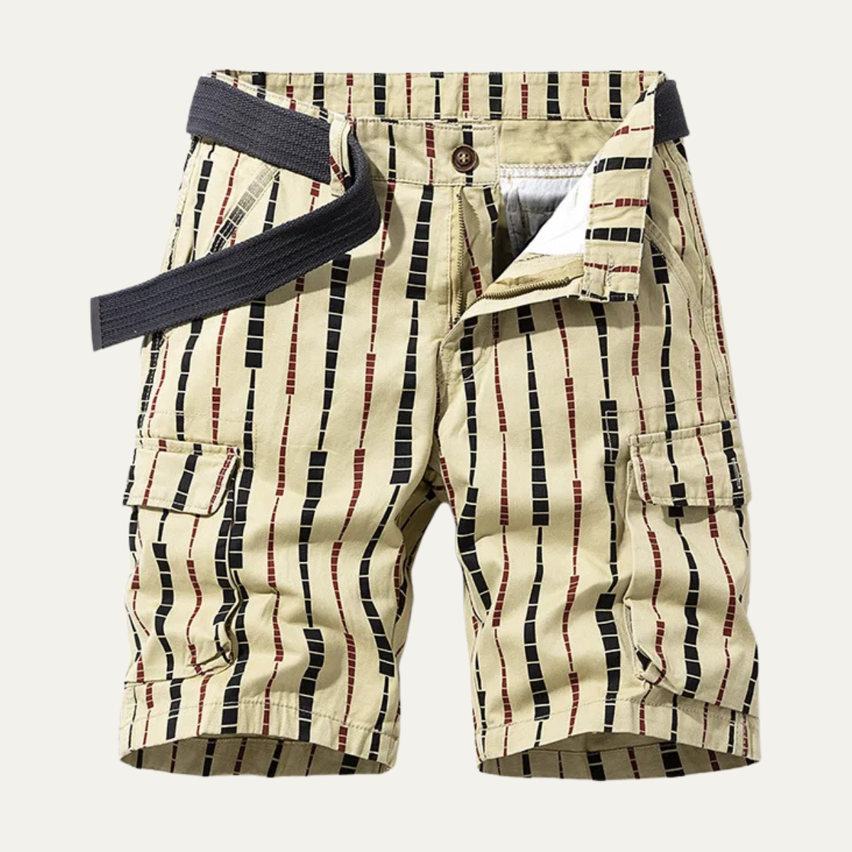 The Garda Men’s Relaxed Vertical Stripe Cargo Shorts