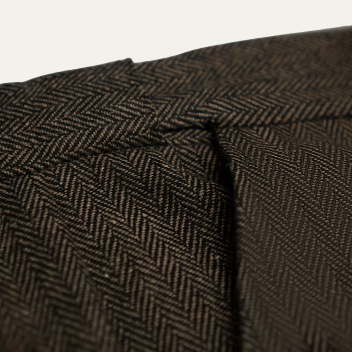 The Subiaco Men’s Business Tailored Herringbone Pleated Dress Trousers