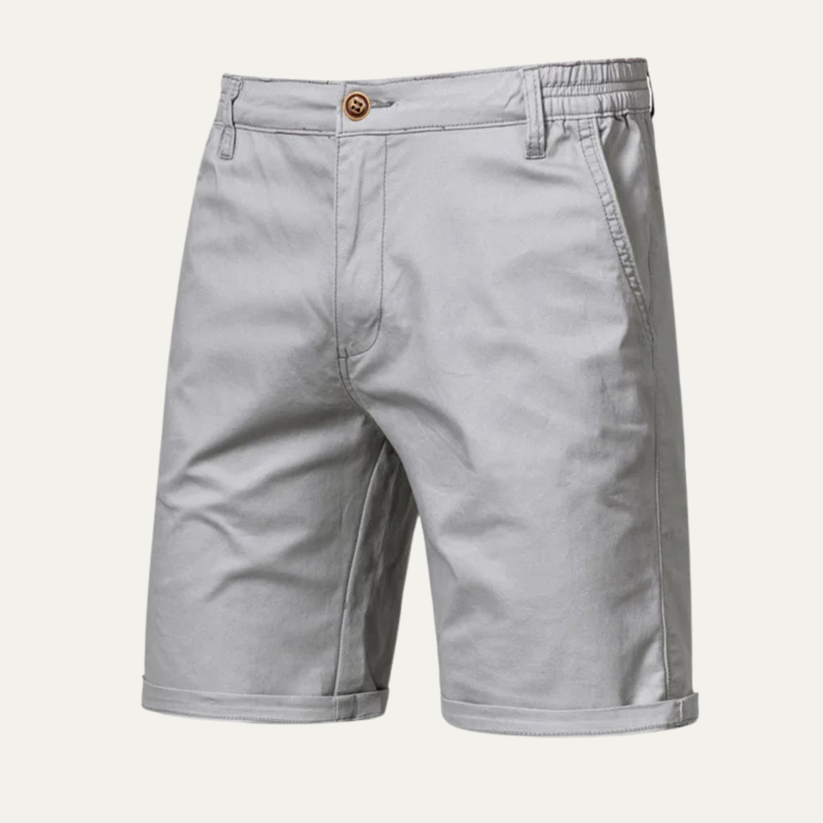Men’s Summer Chino Shorts – Cotton Stretch Casual Beach Shorts