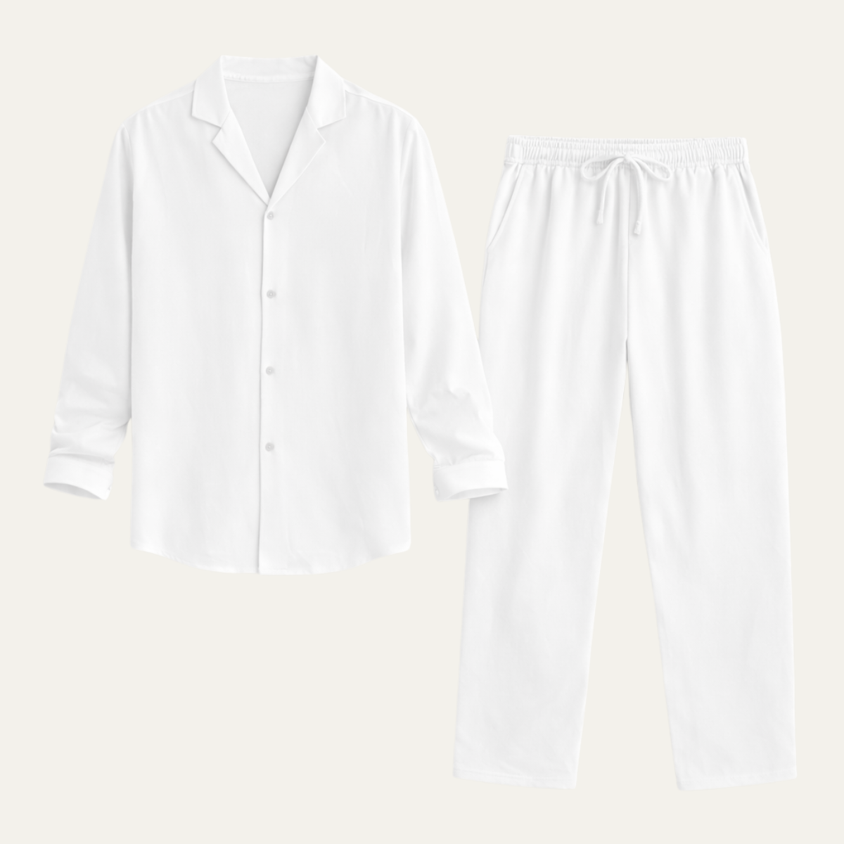 The Trento Men’s Smart Casual Outfit - Shirt & Trousers Co Ord Set
