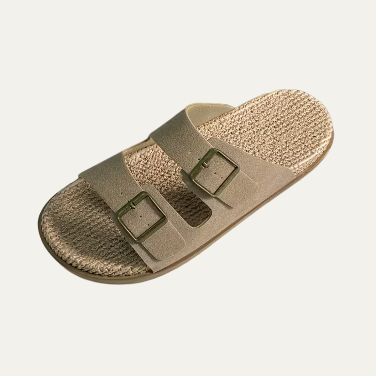 The Varenna Men’s Casual Double Buckle Slip On Sandals