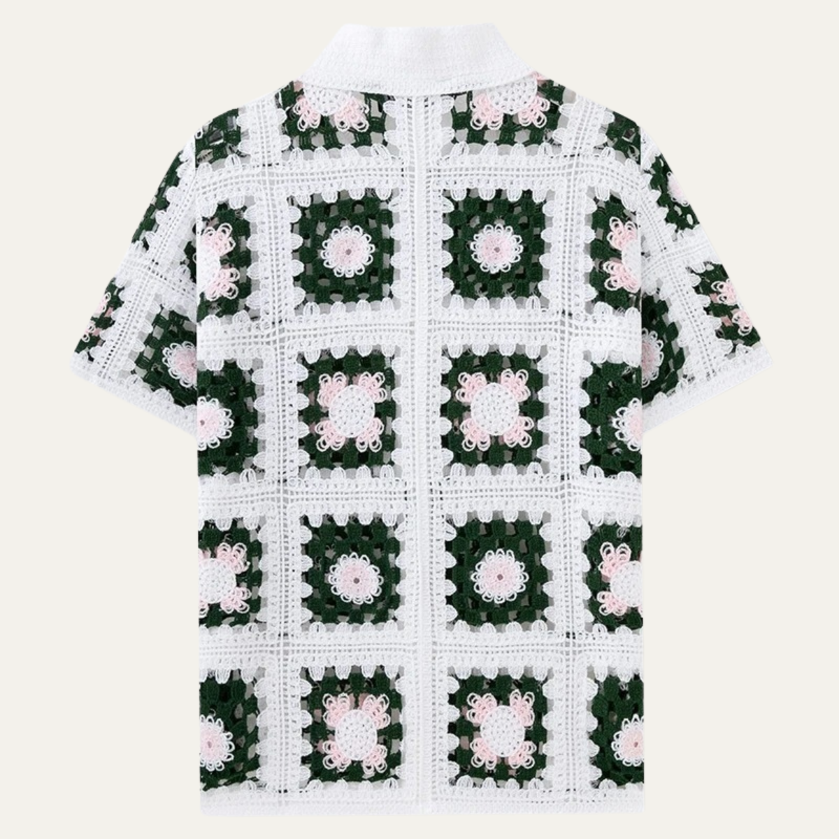 The Caldaro Men’s Lightweight Crochet Polo Shirt