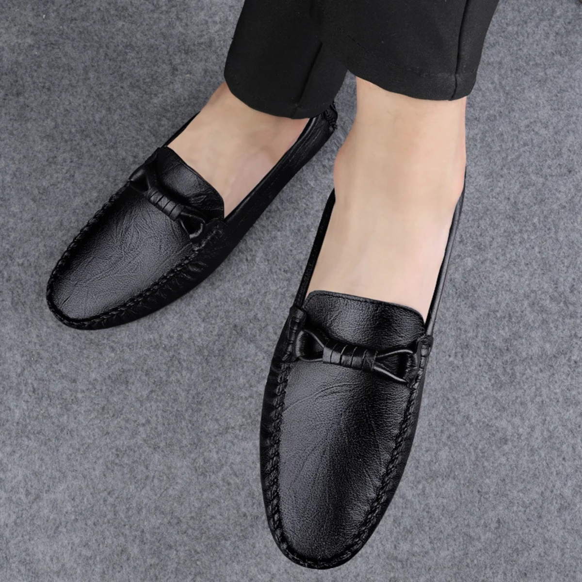 The Bellagio Men’s Slip On Vintage Leather Loafers