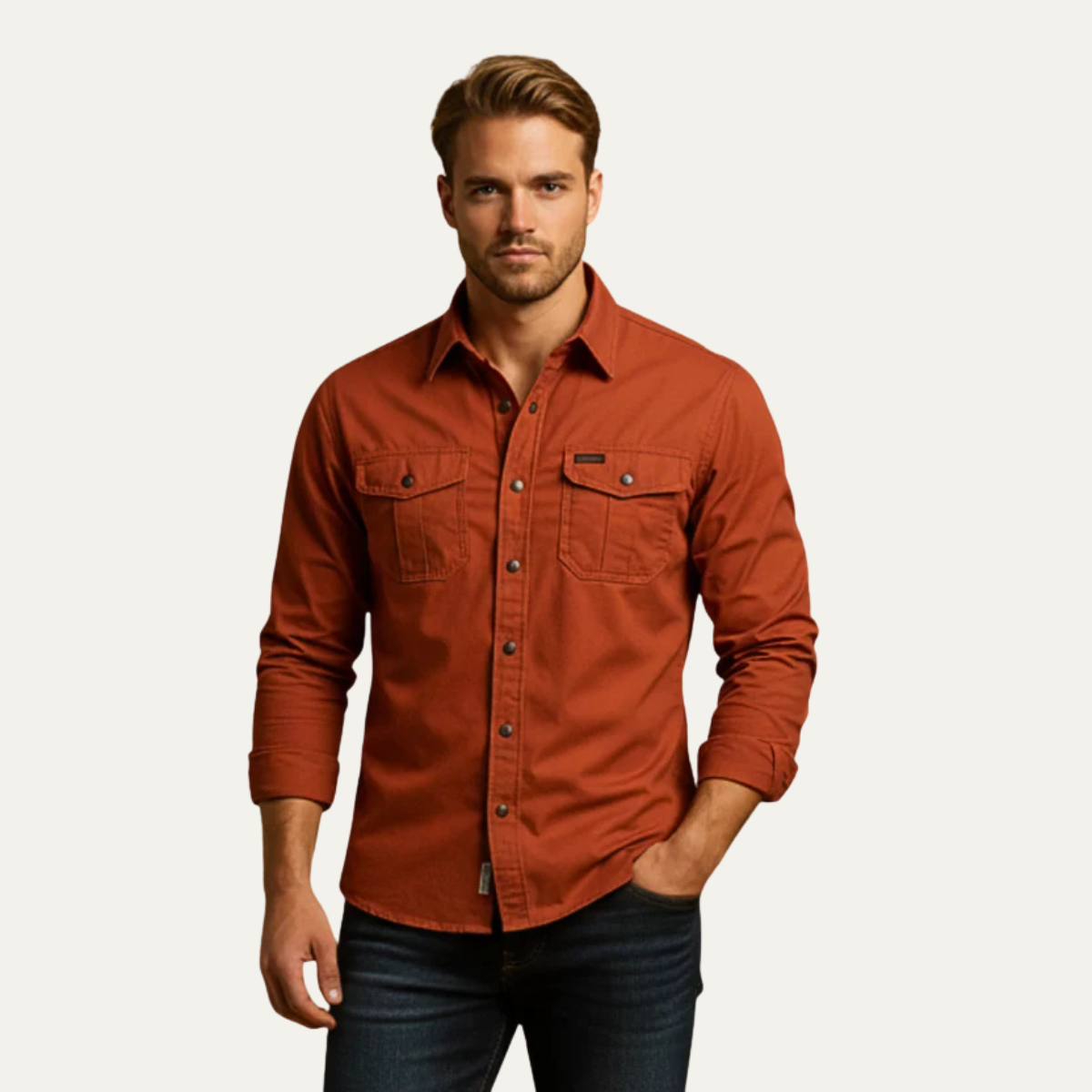 The Imola Men’s Casual Long Sleeve Shirt