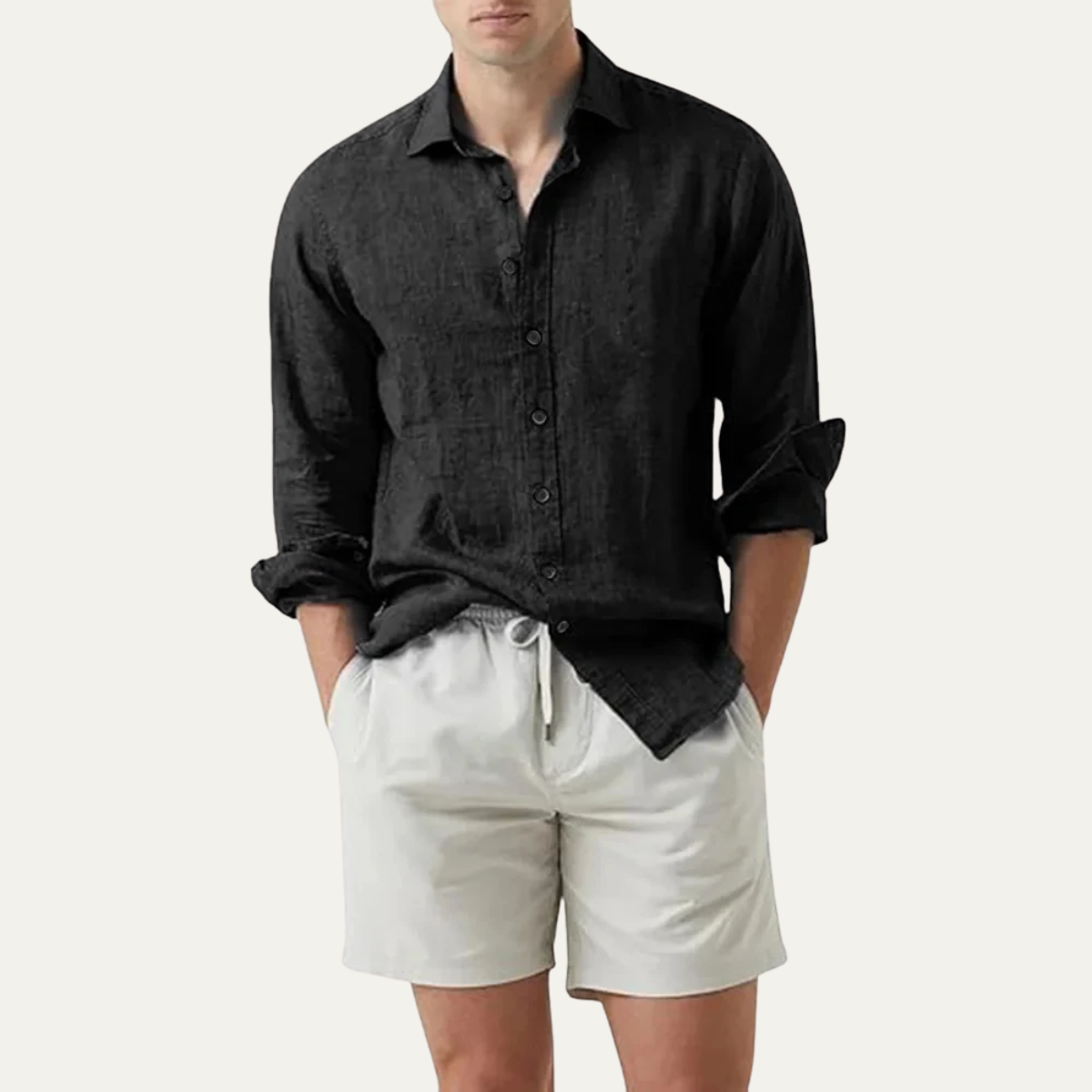 The Tuscania Men’s Casual Lightweight Button Up Linen Shirt