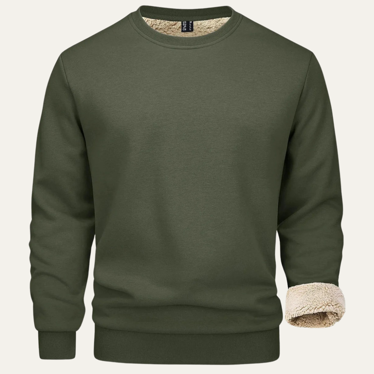 Men's Casual and Comfortable Fleece Lined Jumper