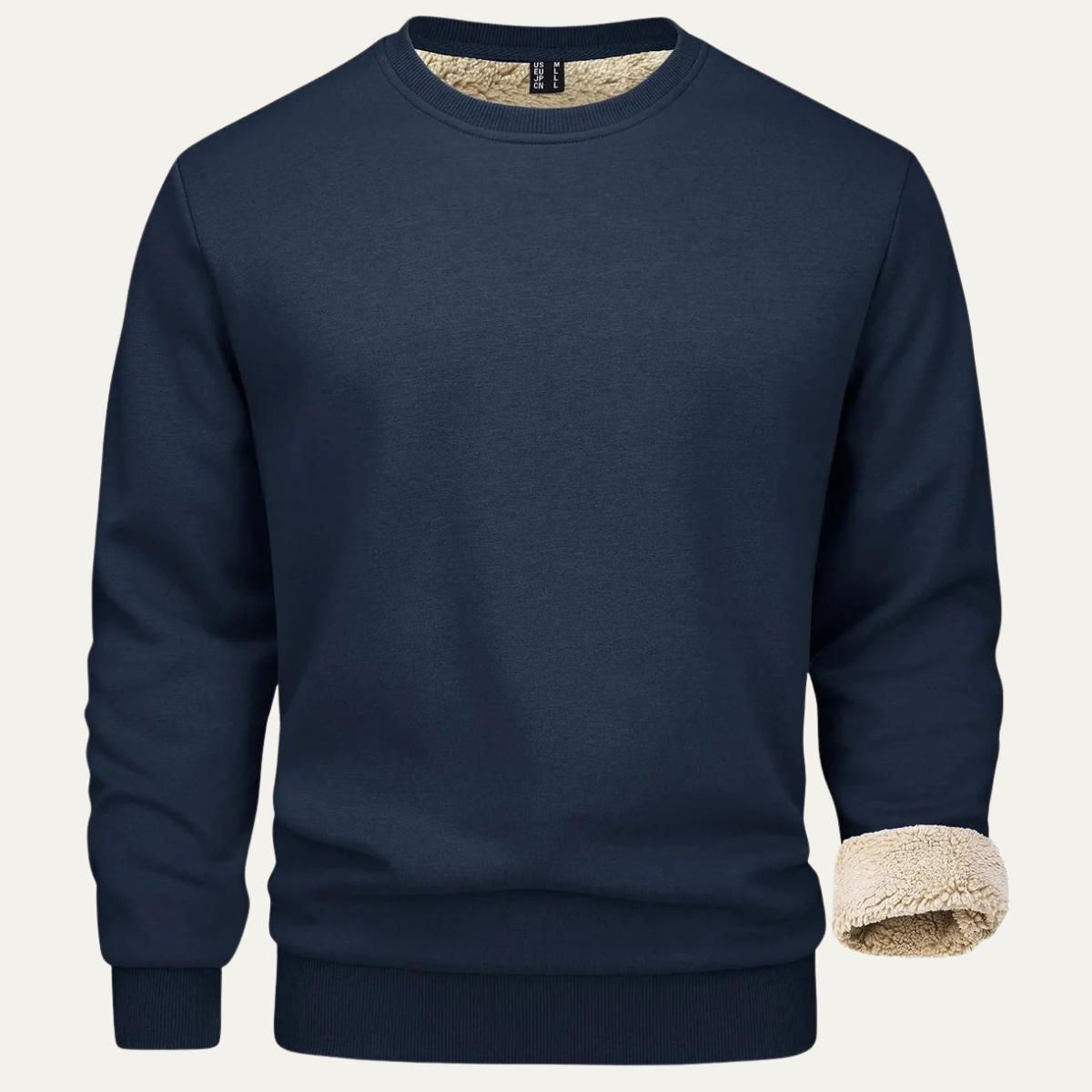 Men's Casual and Comfortable Fleece Lined Jumper