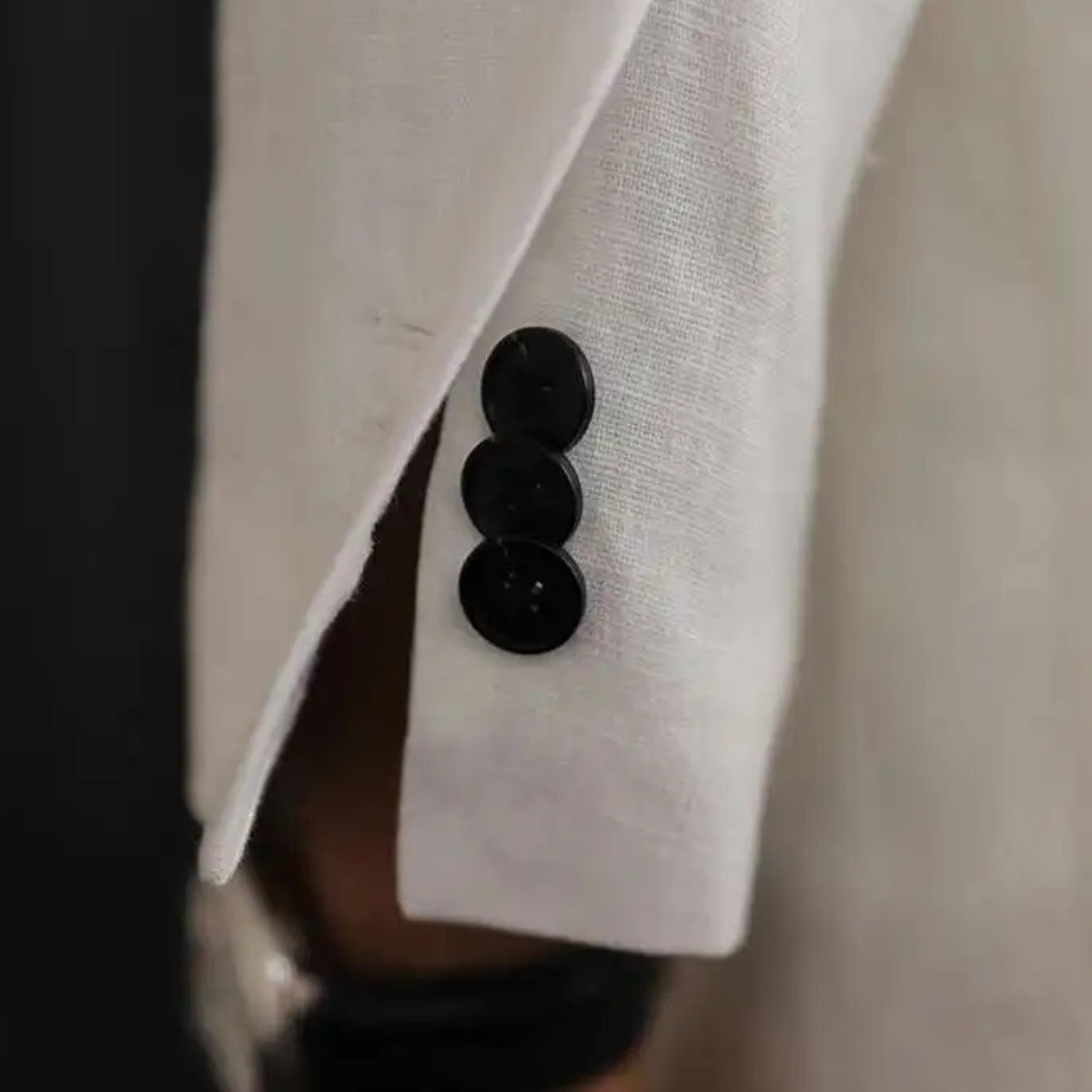The Castelmola Men’s Elegant Double Breasted Linen Blazer