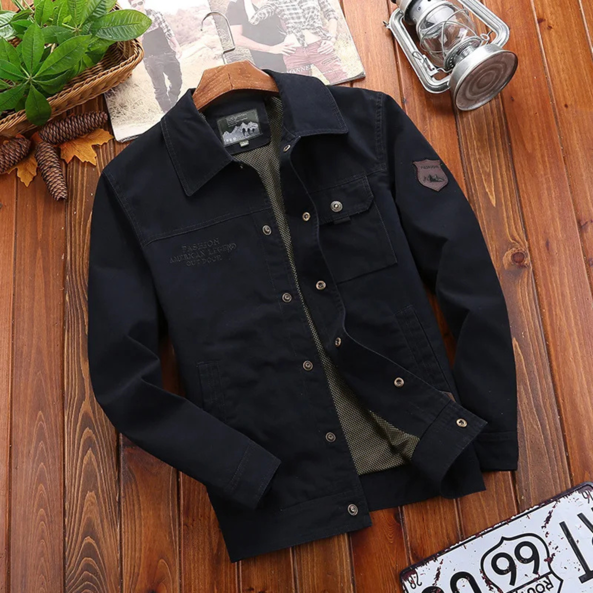 Men’s Lightweight Bomber Cargo Jacket