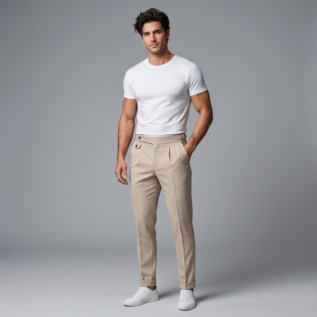 The McLaren Vale Men’s Slim Fit Business Dress Trousers