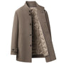 The Presteigne Men's Padded Wool Blend Overcoat