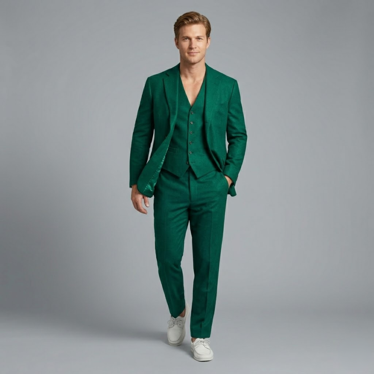 The Montalcino Men’s Luxury 3 Piece Set - Jacket, Gilet & Trousers
