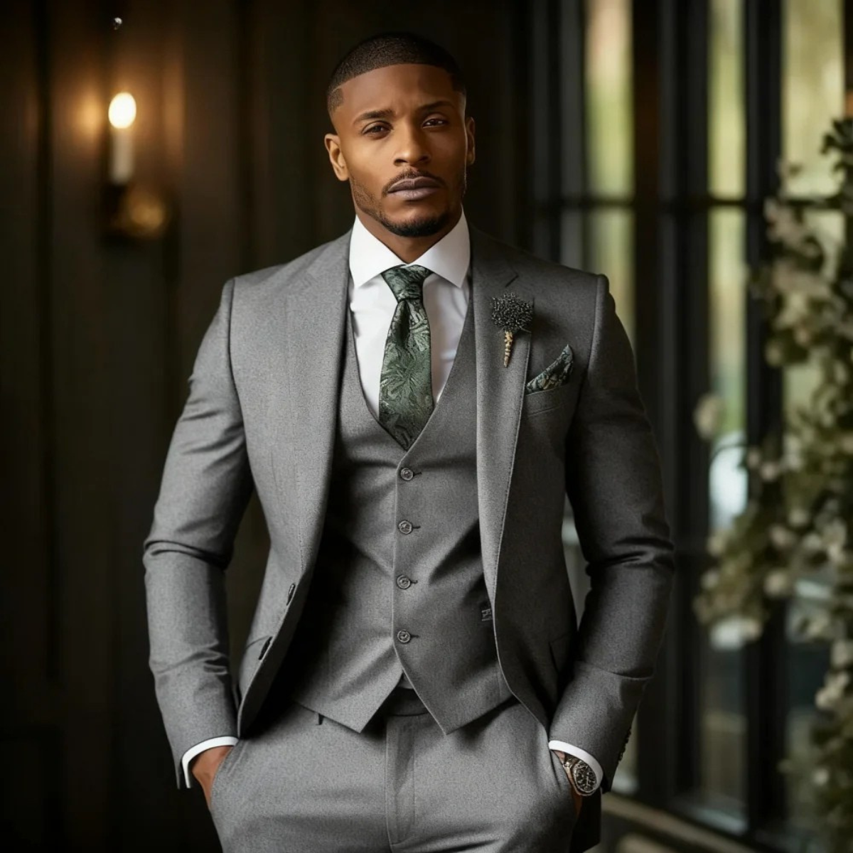 The Radicofani Men’s Elegant 3 Piece Set - Jacket, Gilet & Trousers