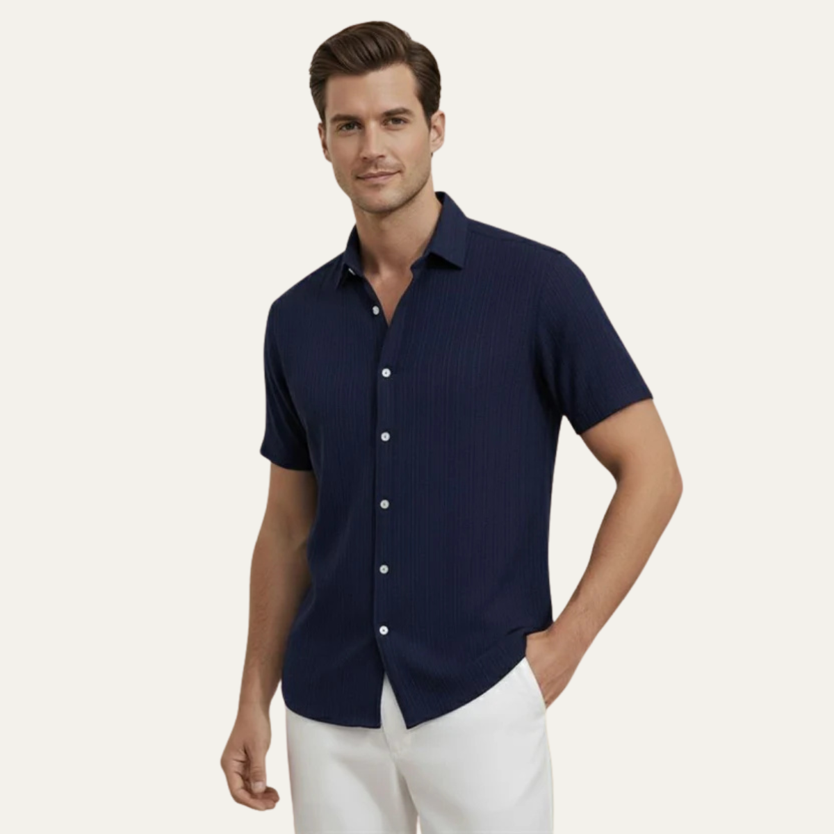 The Cesena Men’s Lightweight Summer Button Up Shirt