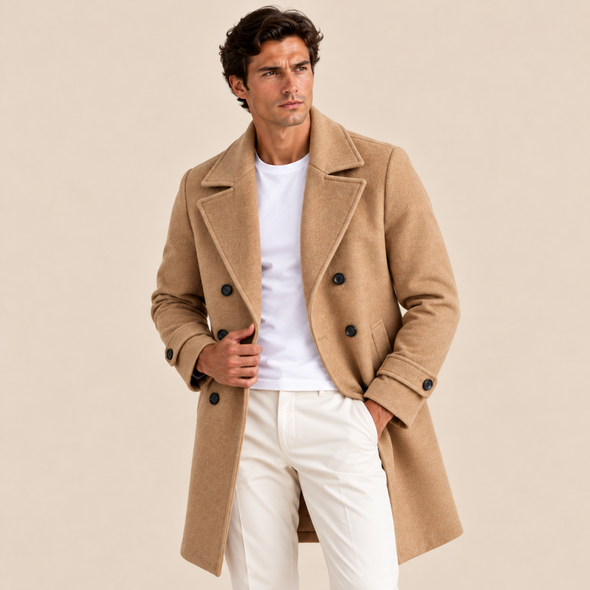 The Ambleside Men's Double Breasted Wool Overcoat