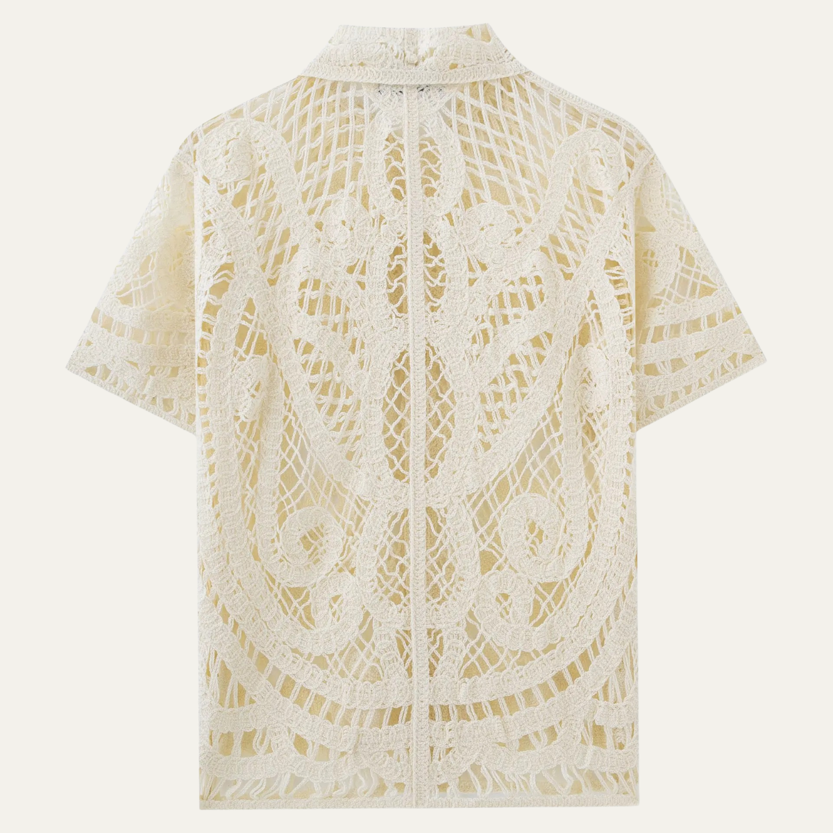 The Castelvetro Men’s Hollow Knit Polo Shirt