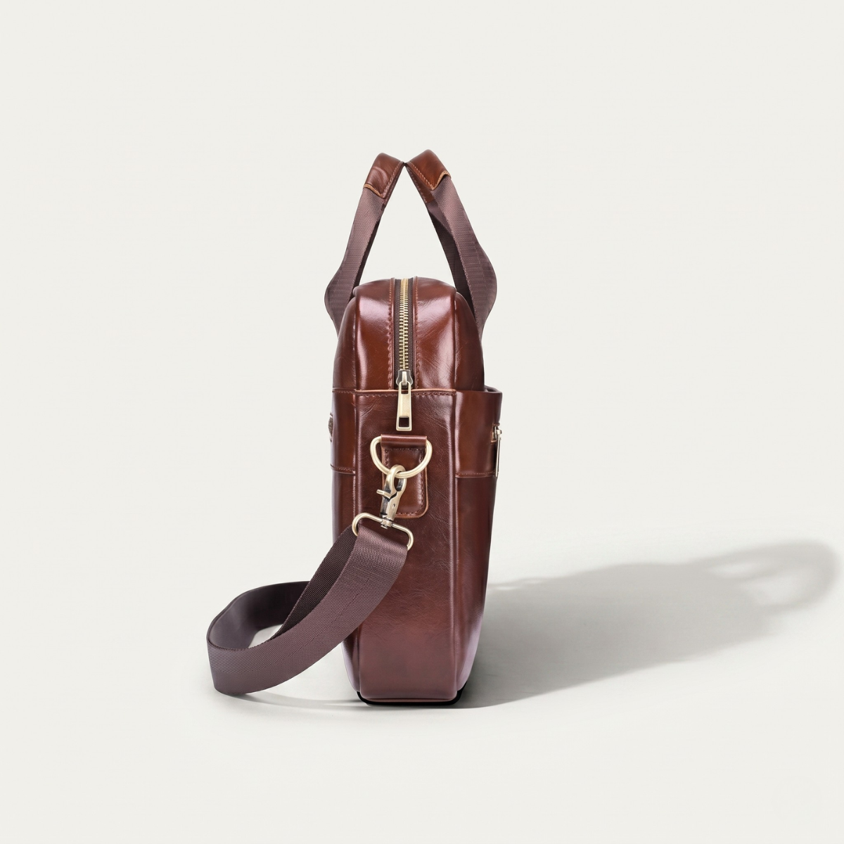 Men’s Genuine Leather Business Shoulder Bag