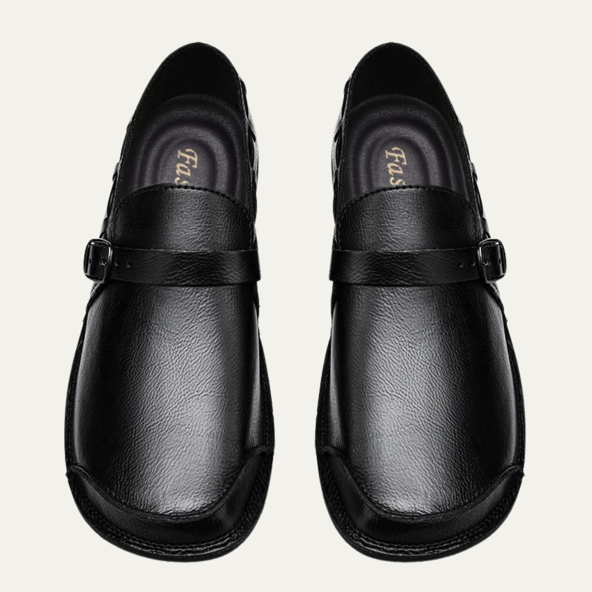 The Menaggio Men’s Leather Buckle Dress Loafers