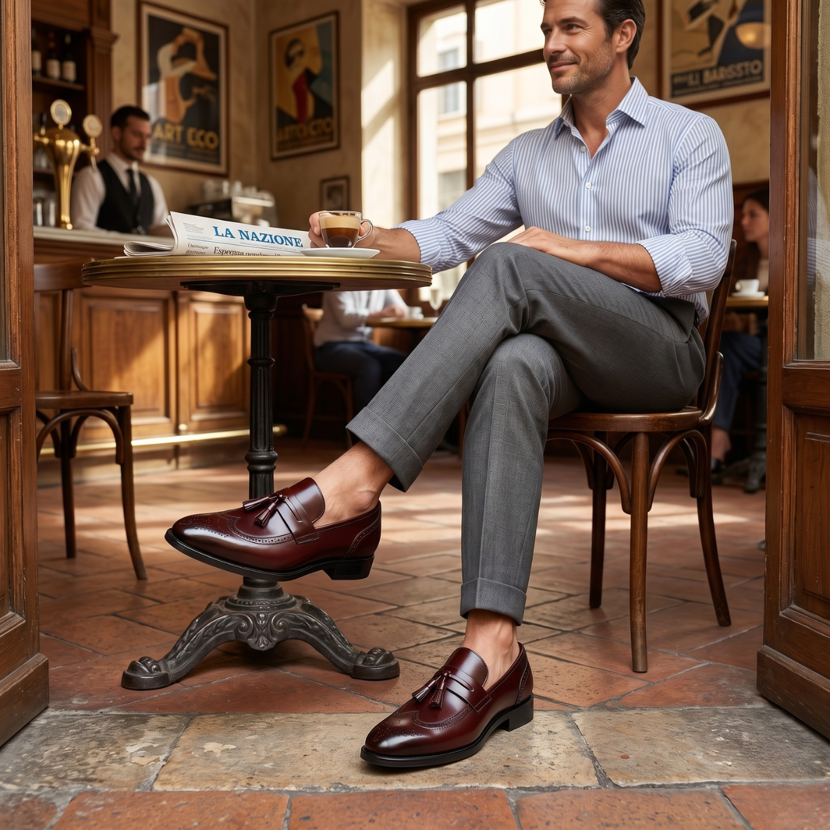 The Viareggio Men’s Leather Tassel Loafer
