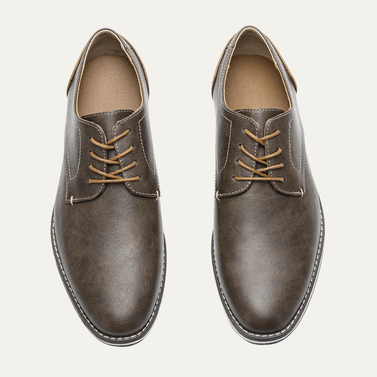 The Hartwell Men’s Two Tone Casual Oxford Leather Trainers