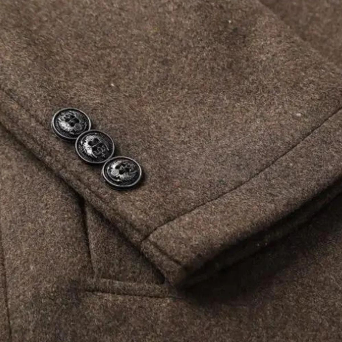 Highlander Men's Luxury Wool Winter Overcoat