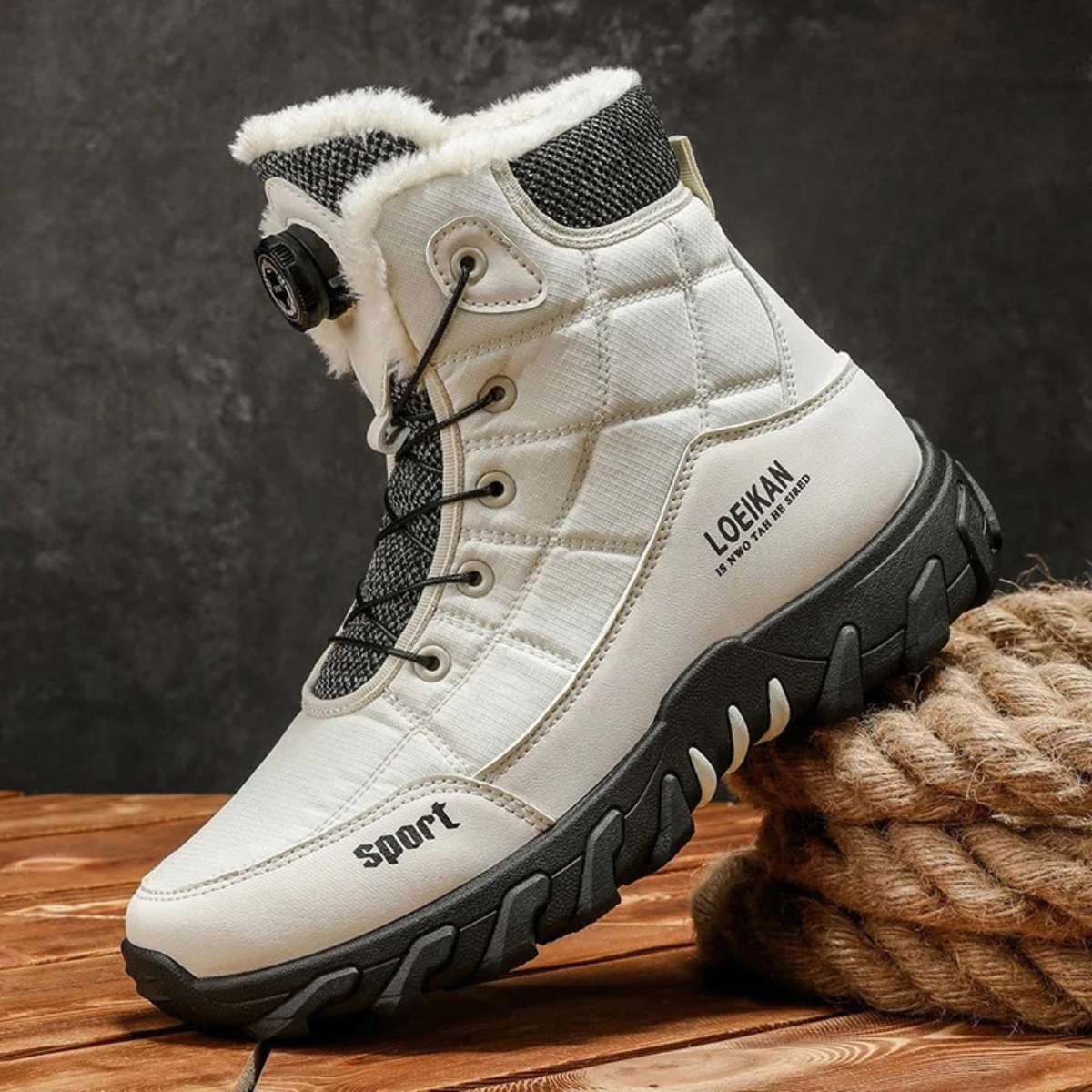 Northpark Men's Trendy Plush-Lined Winter Boots