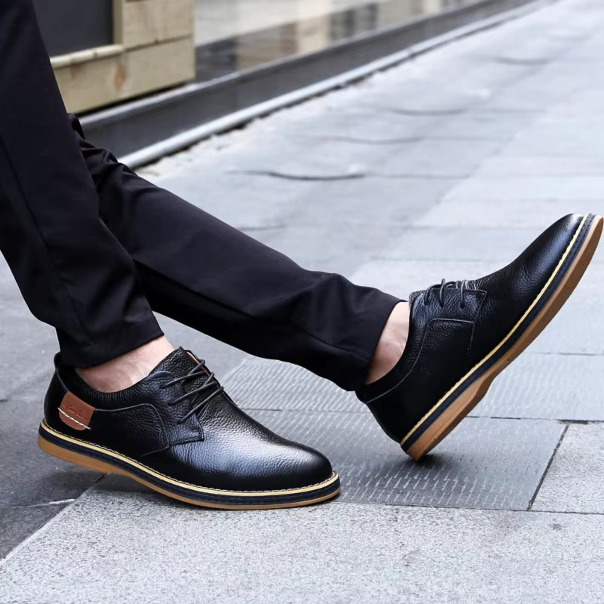 The Sandbanks Men's Elegant Lace Up Dress Shoes