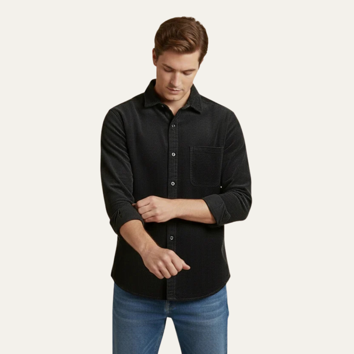 The Bergamo Men’s Casual Long Sleeve Shirt